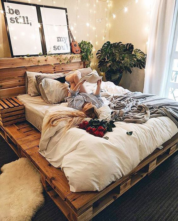 Một chiếc giường ưng ý trong căn nhà đẹp và hạnh phúc là nơi bạn chẳng hề muốn rời đi