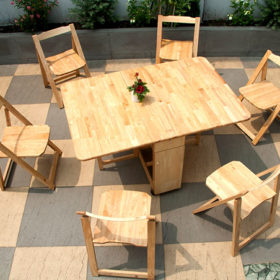 Bàn ghế xếp thông minh - thiết kế ấn tượng và đẹp nao lòng trong mọi không gian