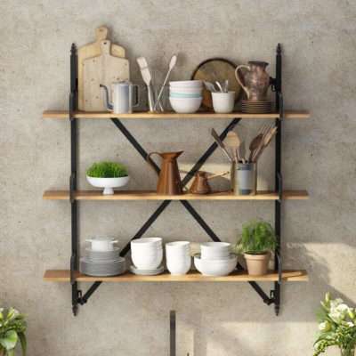 Kệ đựng bằng pallet gỗ thông đơn giản