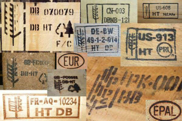 Một số dấu pallet phổ biến