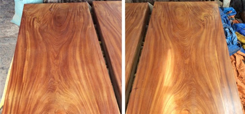 Bề mặt vân gỗ thông đỏ