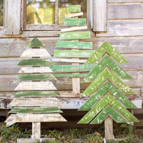 trang tri noel bang pallet go cu