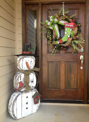 trang tri noel bang pallet go cu