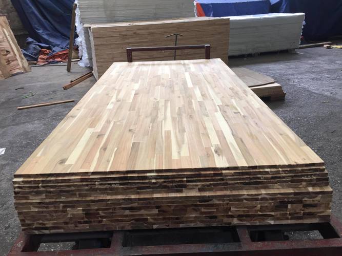 Gỗ keo ghép thanh đã qua gia công xử lý
