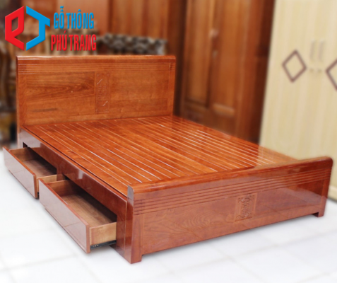 Mẫu giường gỗ thông pallet