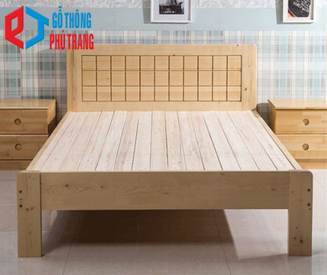 Giường làm từ gỗ thông