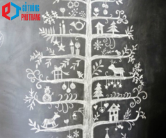 Cây thông phấn dễ thực hiện nhưng vẫn bảo đảm đúng "tính chất" mùa đông. Ảnh Internet