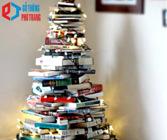 Cây thông phấn dễ thực hiện nhưng vẫn bảo đảm đúng "tính chất" mùa đông. Ảnh Internet