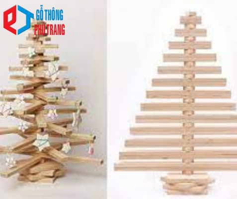 cây thông noel gỗ