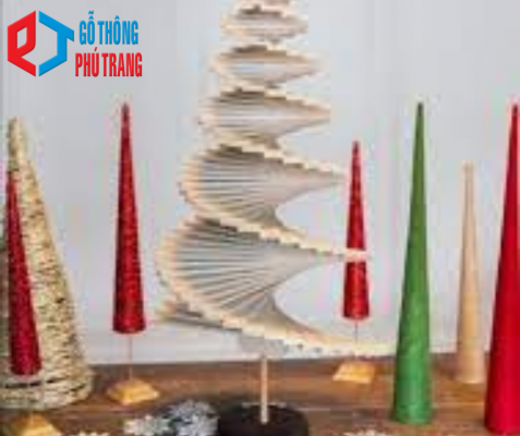 cây thông noel gỗ