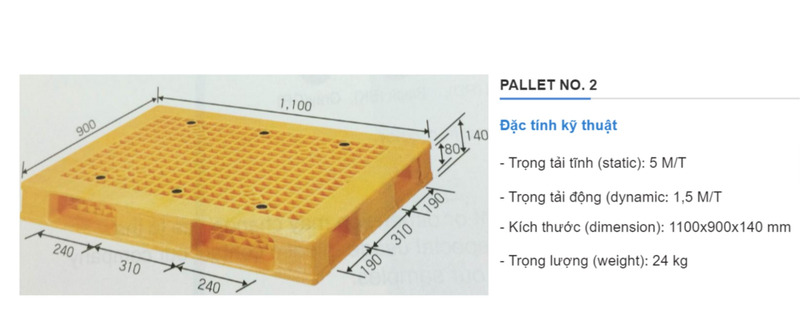 go pallet nang bao nhieu kg