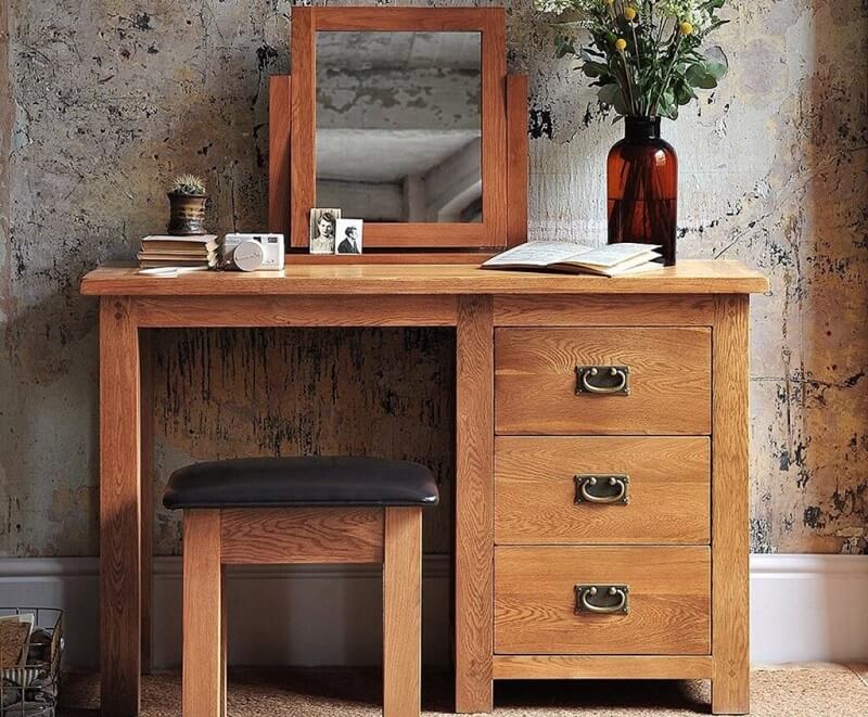 Bàn trang điểm gỗ căm xe