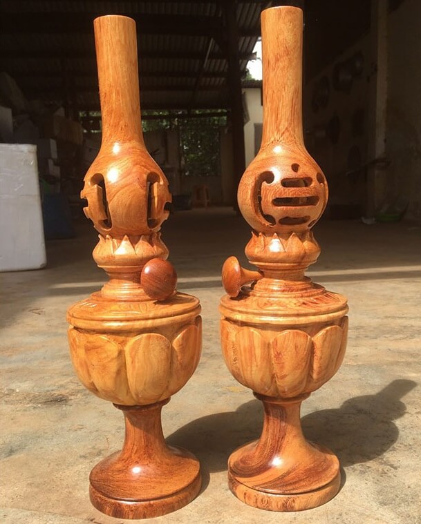 Đèn Tạ gỗ Gõ đỏ