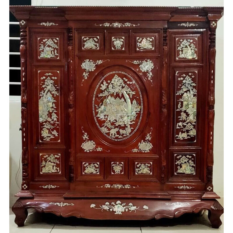 Tủ thờ gỗ xà cừ