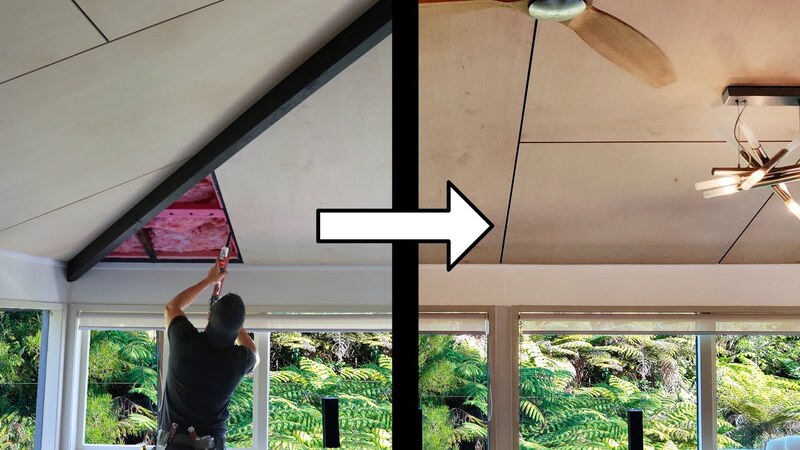 trần gỗ ván ép