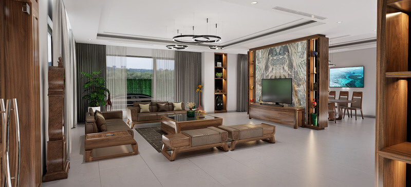 Ứng dụng màu sơn gỗ óc chó