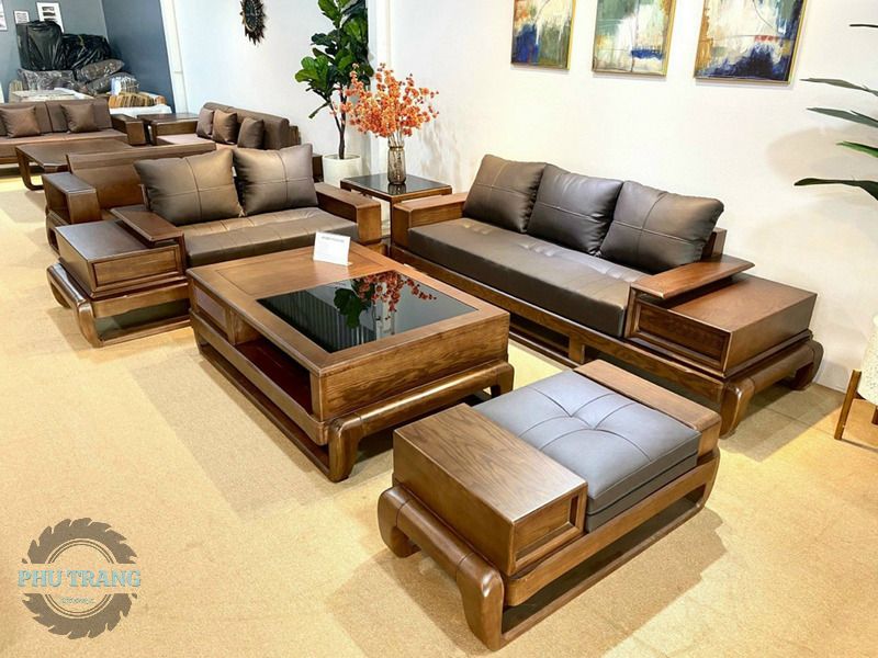Bộ sofa gỗ sồi