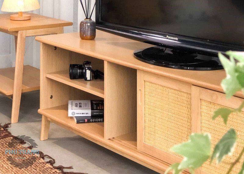 Kệ tivi gỗ sồi