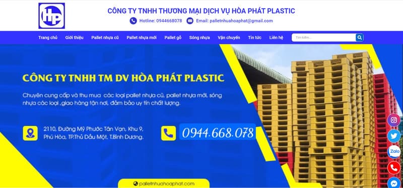 Pallet nhựa Hòa Phát