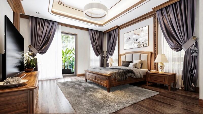 Nội thất phòng ngủ phong cách tân cổ điển