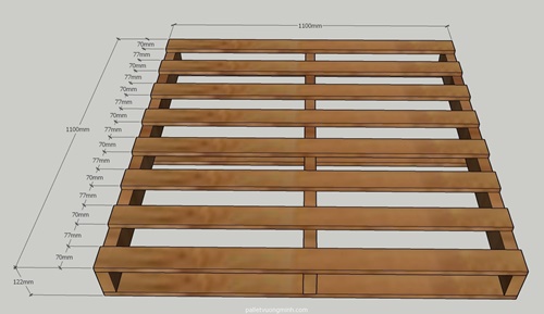 Kích thước pallet gỗ