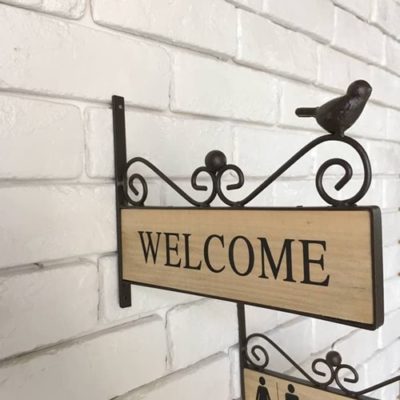 Biển bảng cửa hiệu pallet gỗ 