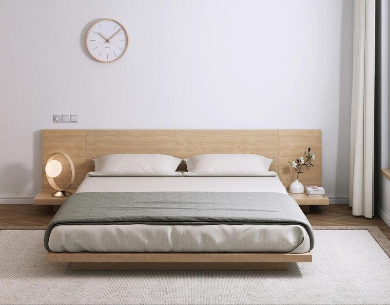 Mẫu giường gỗ MFC hiện đại