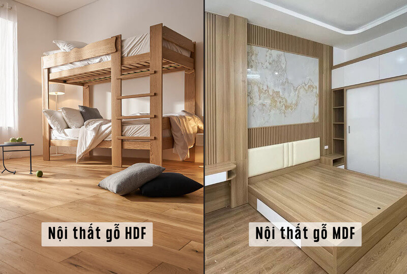 Ứng dụng trong nội thất gỗ HDF và MDF