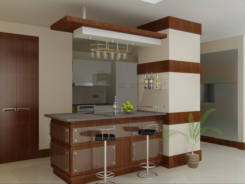 Quầy Bar gỗ Sồi sơn PU