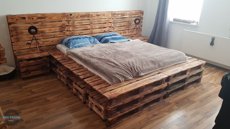 Giường pallet gỗ