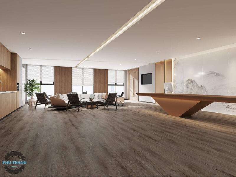 Sàn nhựa Vinyl giả gỗ hèm khóa