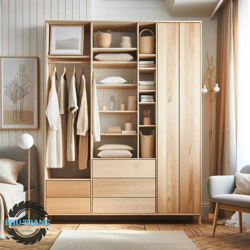 Tủ quần áo phong cách Scandinavian