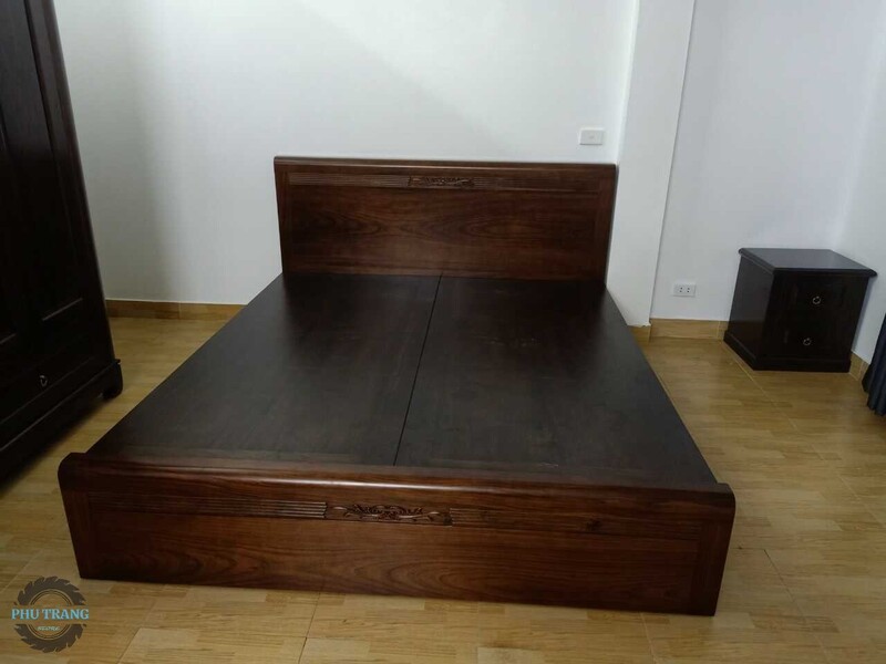 Mẫu giường gỗ 1m8x2m