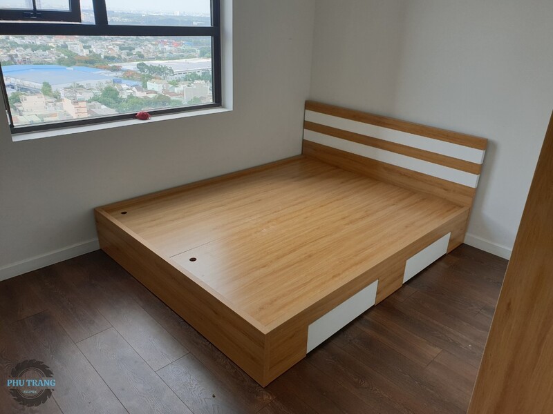 Mẫu giường gỗ 1m8x2m