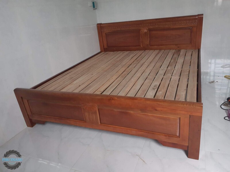 Mẫu giường gỗ 1m8x2m 