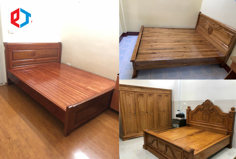 giường ngủ gỗ bách xanh
