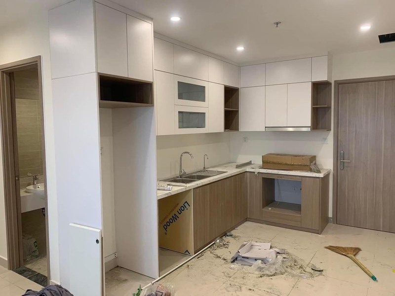 Tủ bếp gỗ nhựa picomat