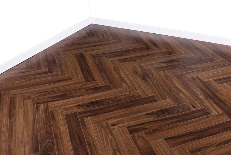 Kiểu lát sàn bằng gỗ xương cá hiện đại
