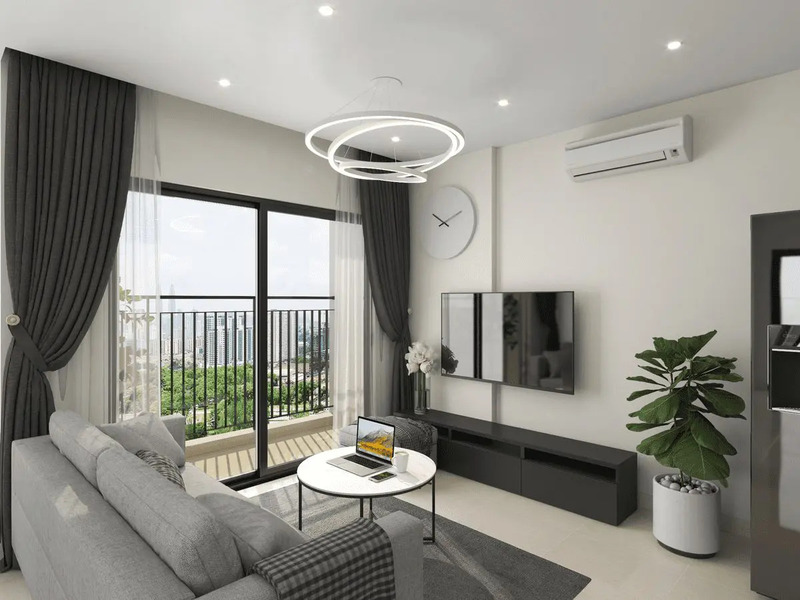 Mẫu thiết kế phòng khách chung cư