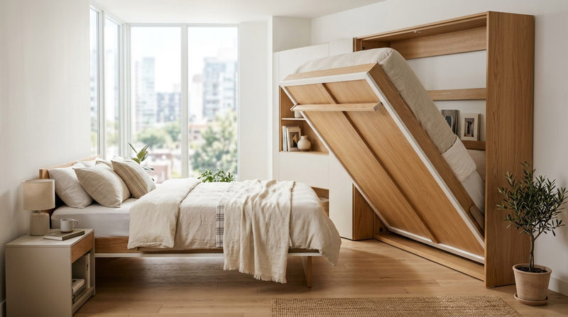 Giường gỗ gấp thông minh là gì? Xu hướng nội thất tối ưu
