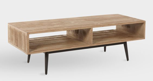 Mẫu nội thất Sang chảnh chẳng kém ai - vừa làm kệ để đồ vừa làm bàn sofa