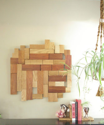 Khung tường gỗ trang trí trừu tượng
