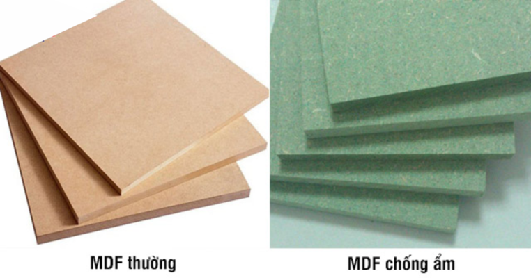 ván mdf chống ẩm và mdf thường
