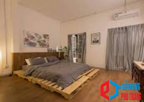 gỗ pallet làm giường