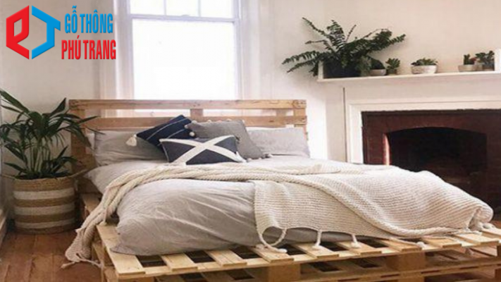 pallet gỗ giường