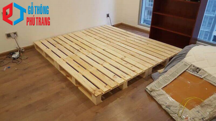 pallet gỗ giường