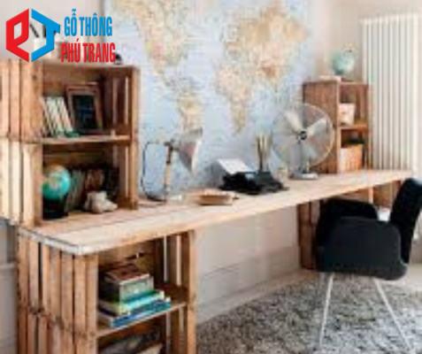 bàn làm việc gỗ pallet