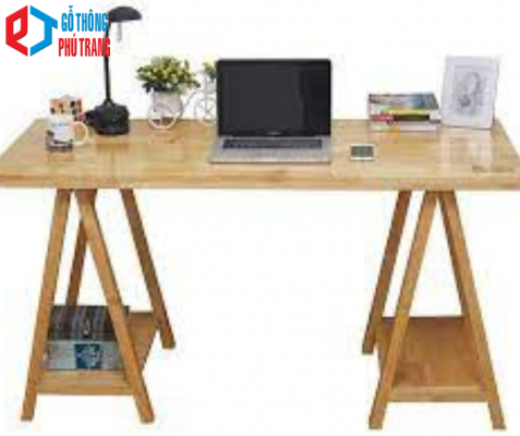 bàn máy tính gỗ thông
