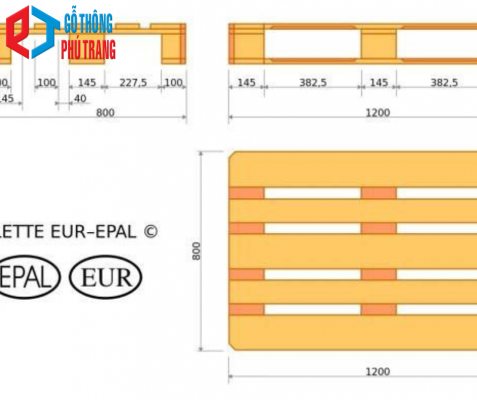 pallet gỗ tiêu chuẩn châu âu