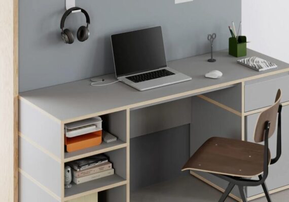 bàn học bằng ván ép giá rẻ